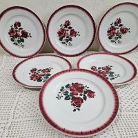 0 6 assiettes plates badonviller