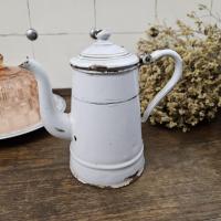 0 cafetiere emaillee blanche