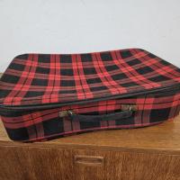 0 valise tissu ecossais