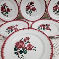 1 6 assiettes plates badonviller 1