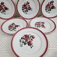 1 6 assiettes plates badonviller 2