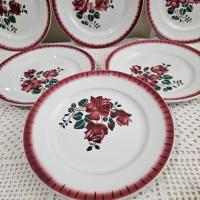 1 6 assiettes plates badonviller