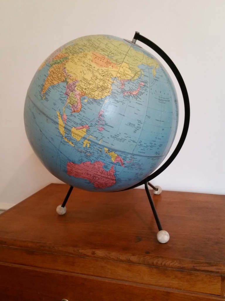 Globe Terrestre Vintage Mappemonde Taride