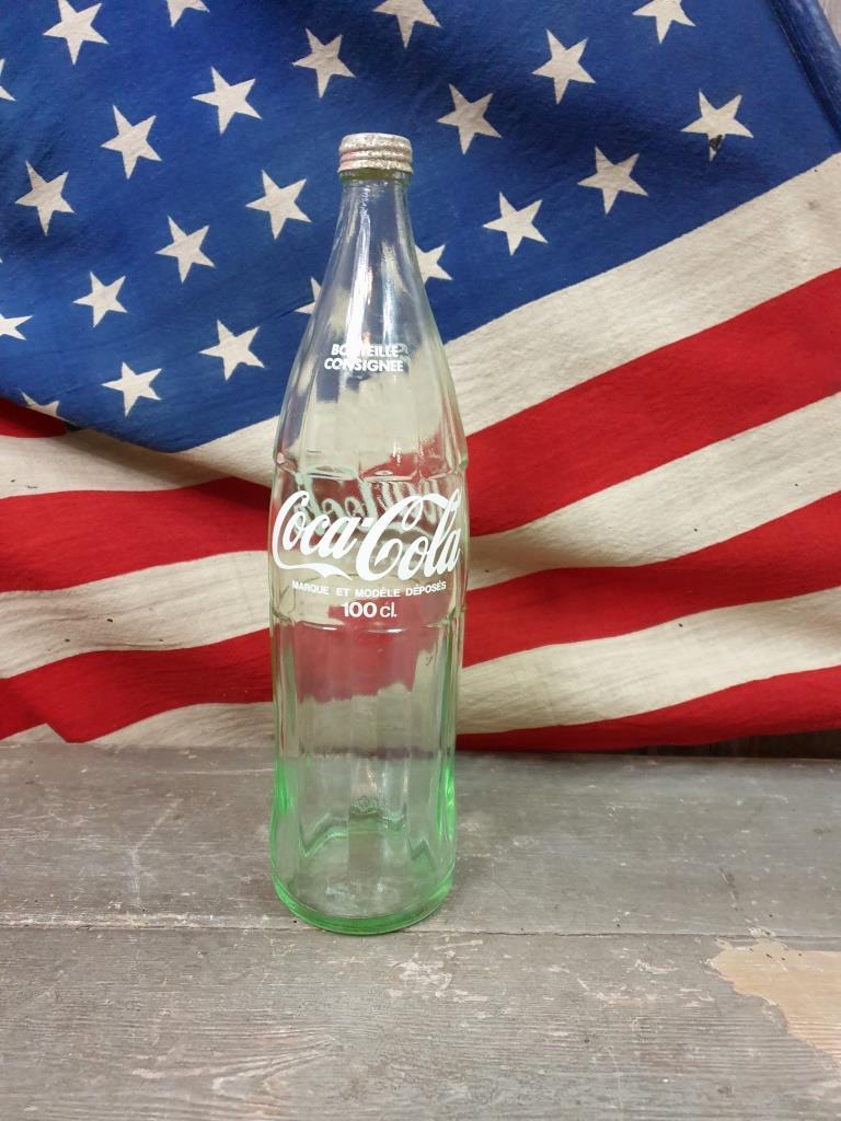 bouteille de coca cola vintage années 80 usa bistrot déco