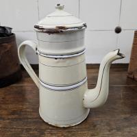 3 cafetiere emaillee jaune