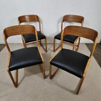 4 chaises traineau baumann 1