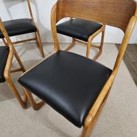 5 chaises traineau baumann 1