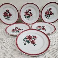 6 6 assiettes plates badonviller 1